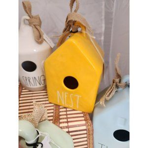 Rae Dunn Birdhouses...Multi listings for 6 different houses  yellow NEST